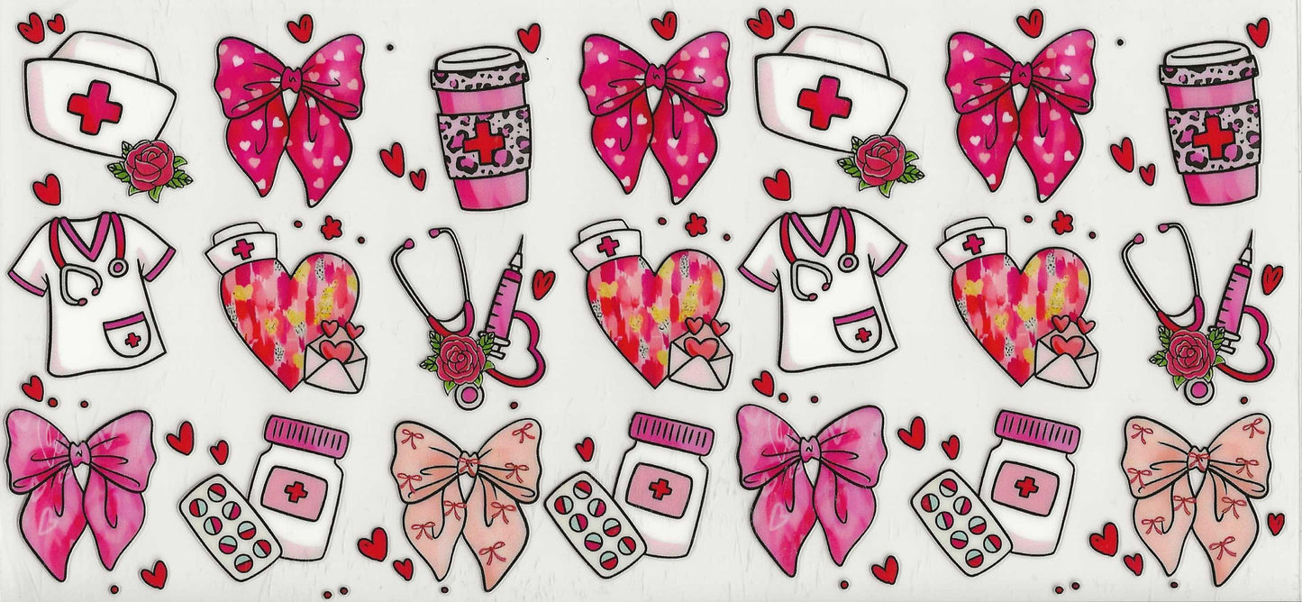 Occupation 46 - Nurse hat, scrub top, stethoscope, coffee cup (15)