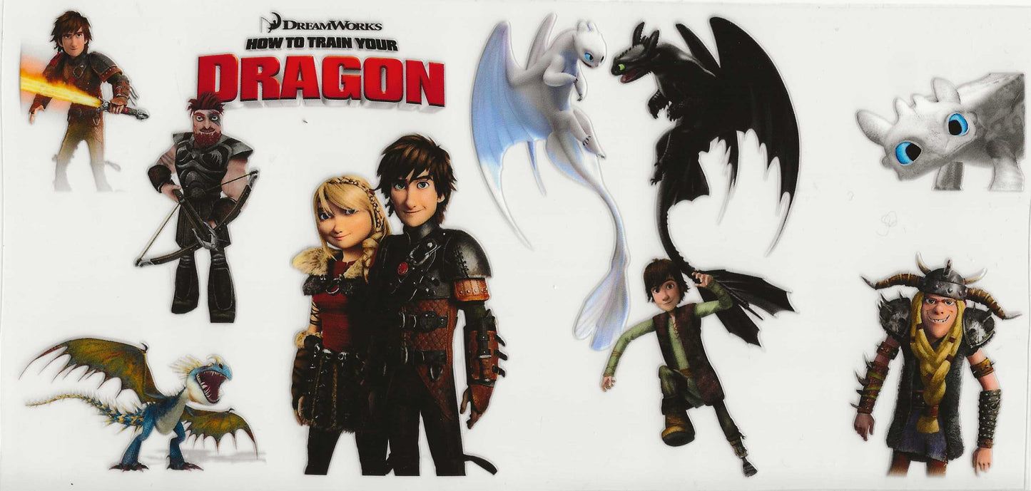 How to Train a Dragon 05 - White and Black dragons facing each other
