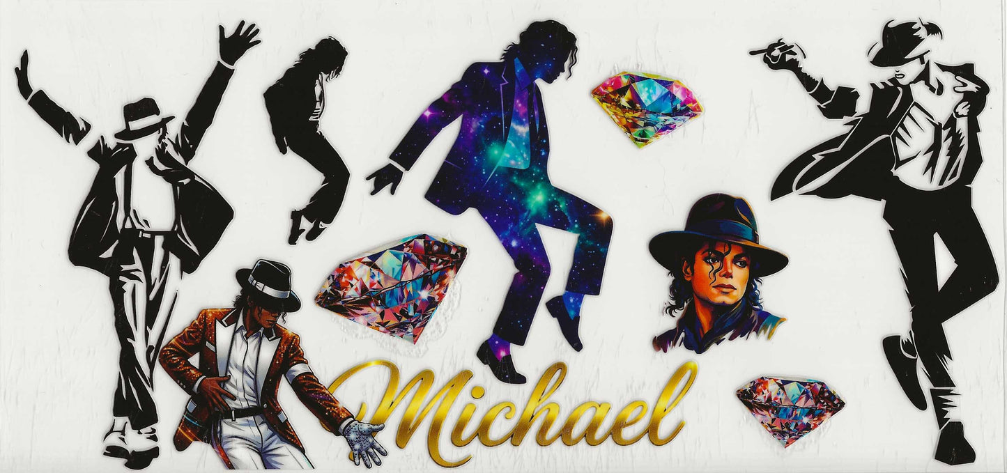 Singer - MJ Micheal (gold letters at the bottom) dancing