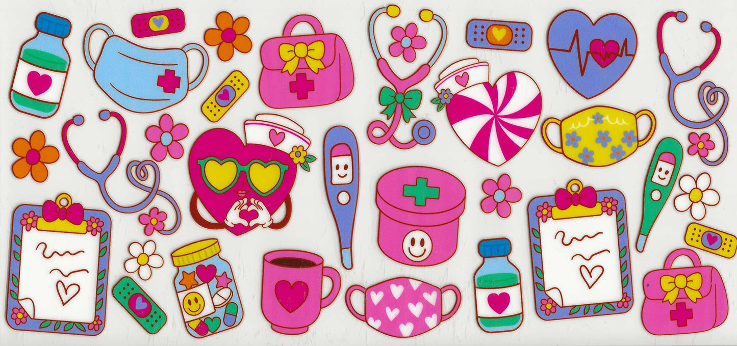 Occupation 46 - Nurse colorful items (41)