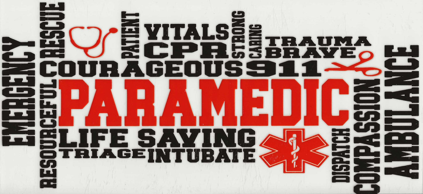 Occupation 44 - Paramedic (Red lettering)