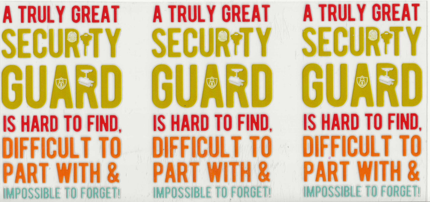 Occupation 52 - Security Guard