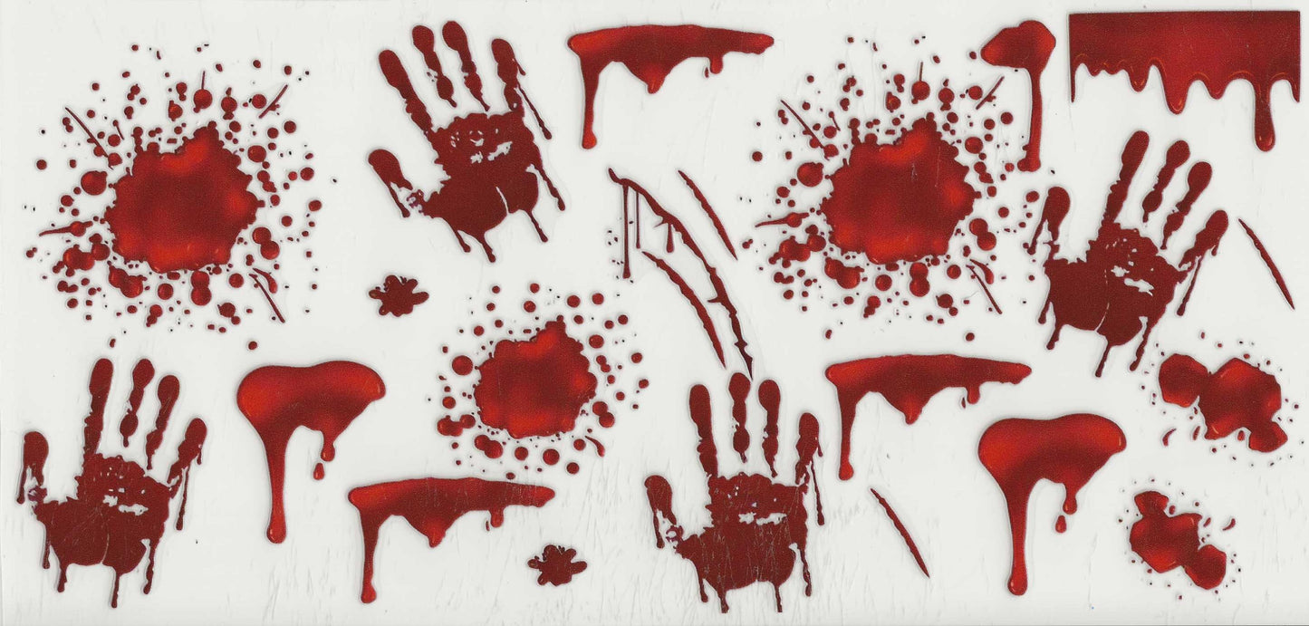 Horror blood splatter - (1) Splatter and handprints