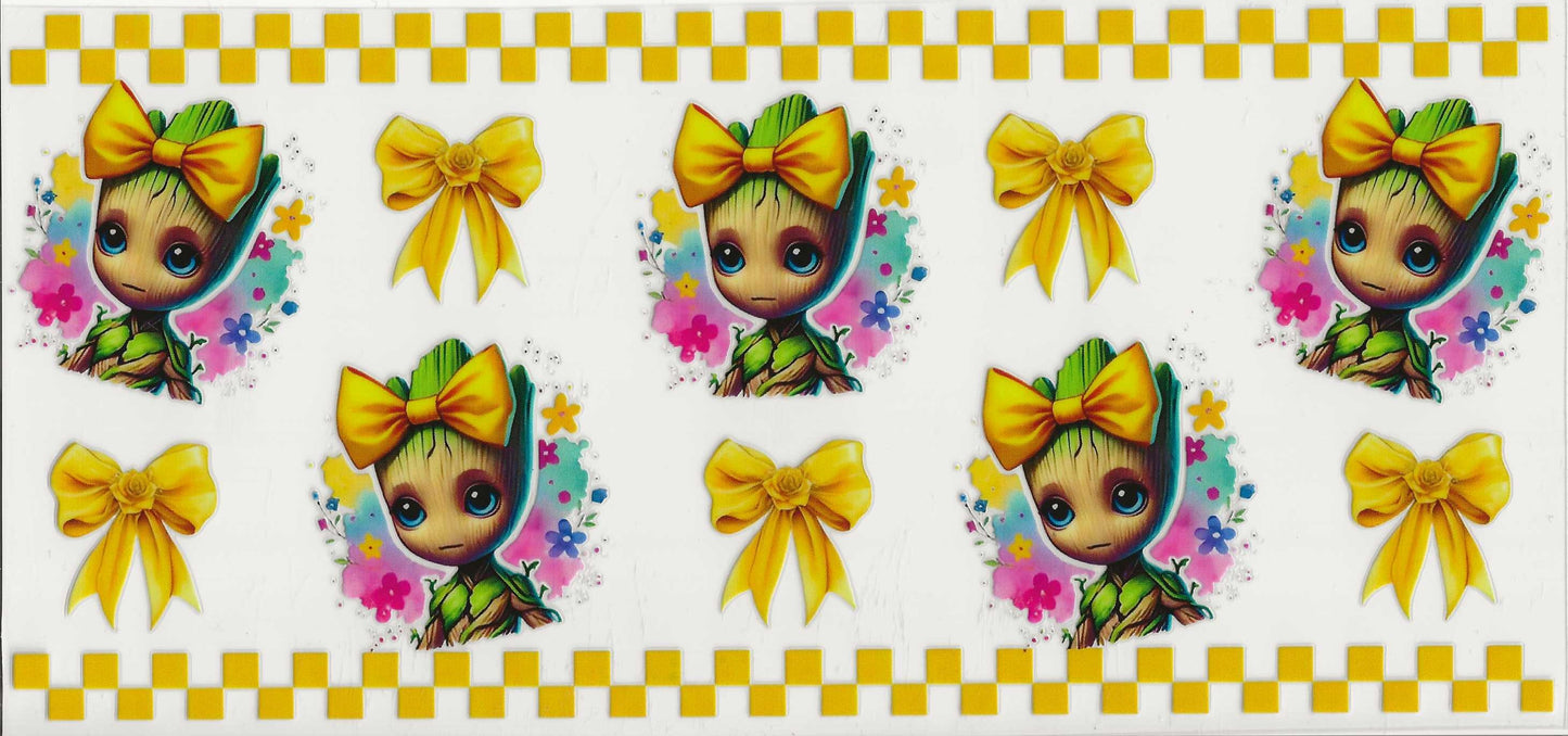 Groot 11 - Yellow checkered with yellow headband