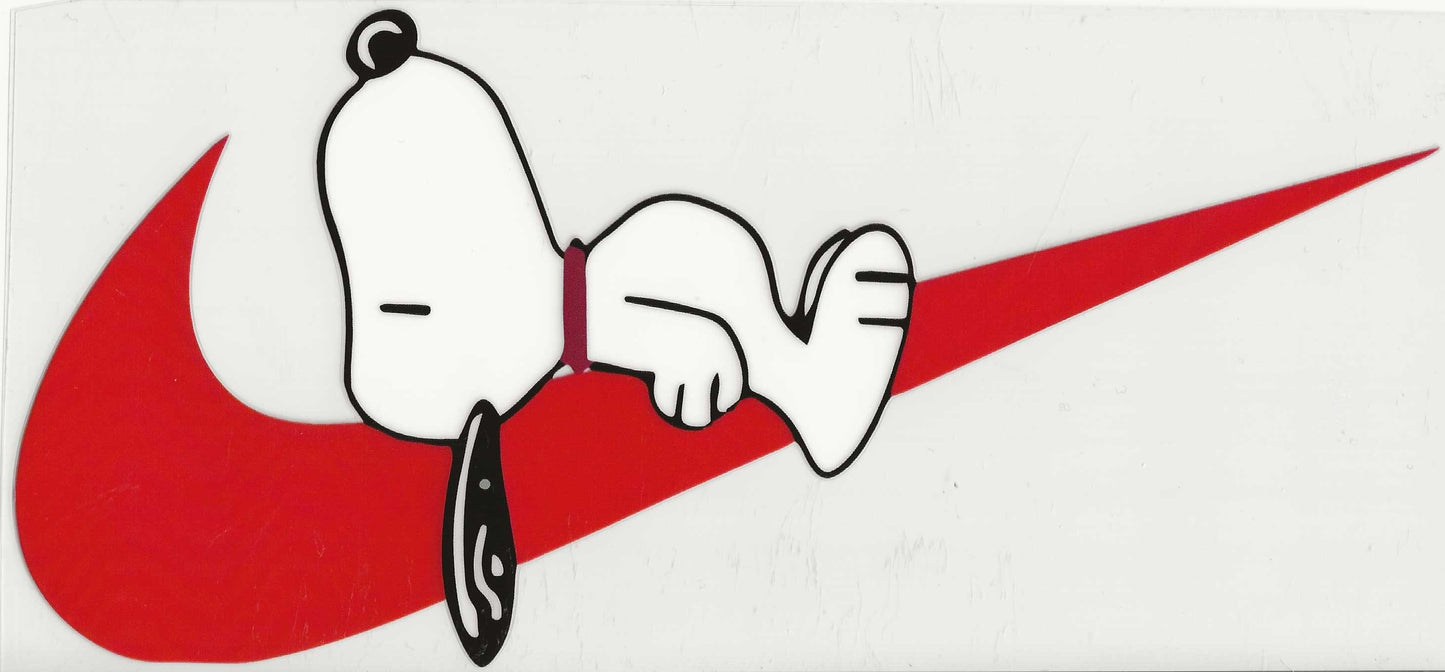 Snoopy 20 - Snoopy laying on Red Check mark