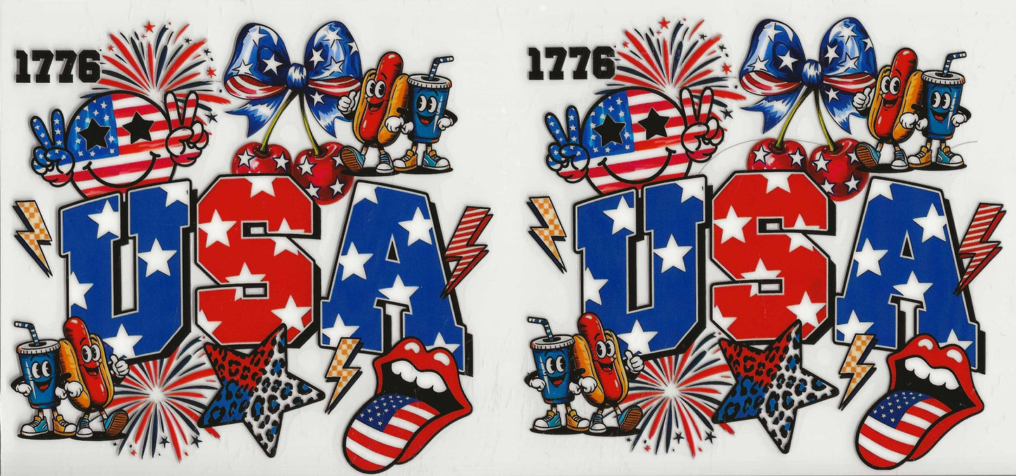 Patriotic 05 - USA Mouth with tongue out
