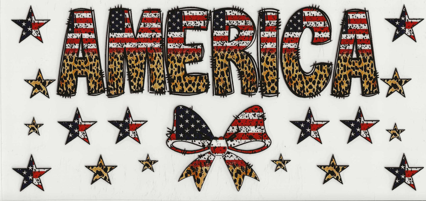 Patriotic 30 - America cheetah print bottom half