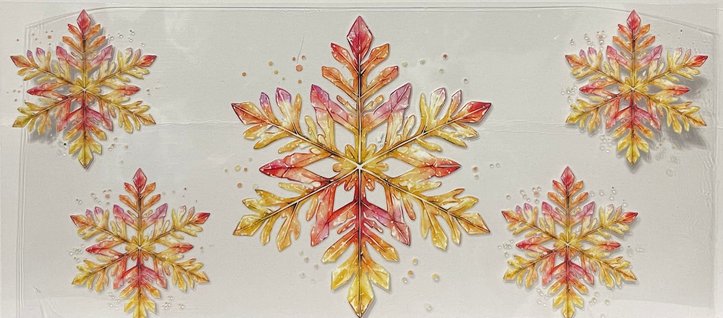 C57 - Reddish-Yellow Snowflakes