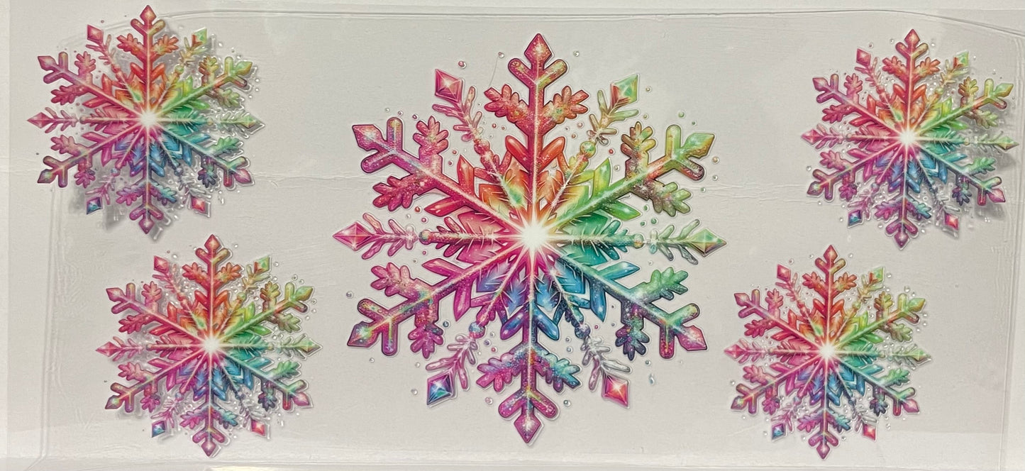 C65 - Pink Colorful Snowflake