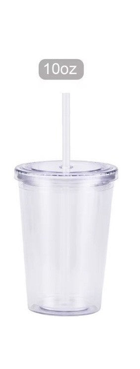10 oz Acrylic Snow globe Tumbler (Lava)