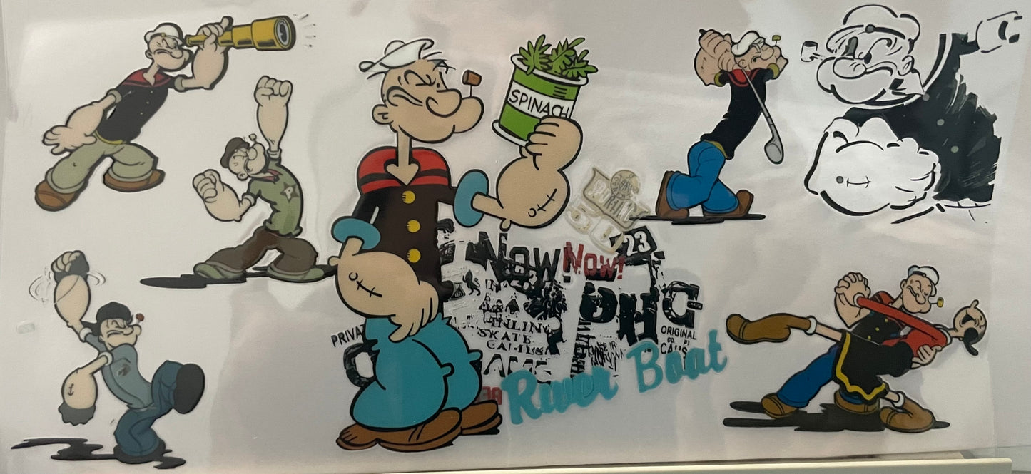 Popeye 02 - Popeye holding Spinach can