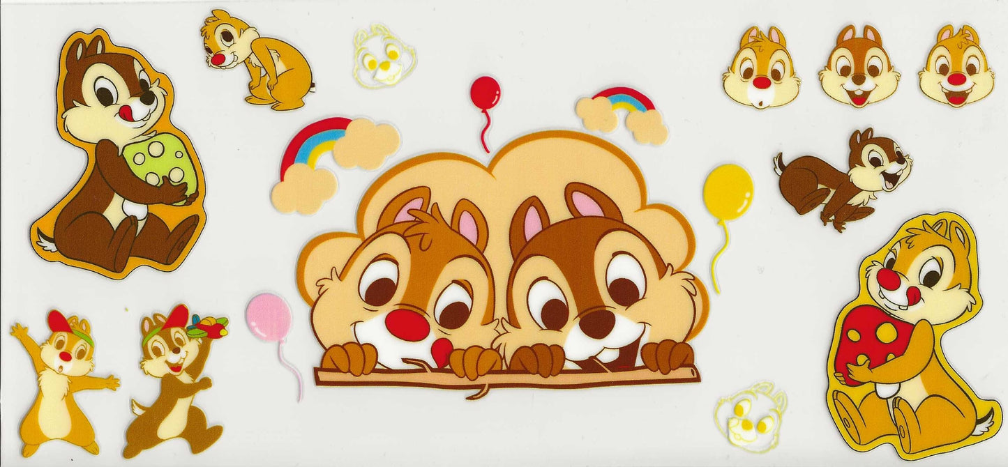 Chip 'N Dale 02 - Peeking over stick