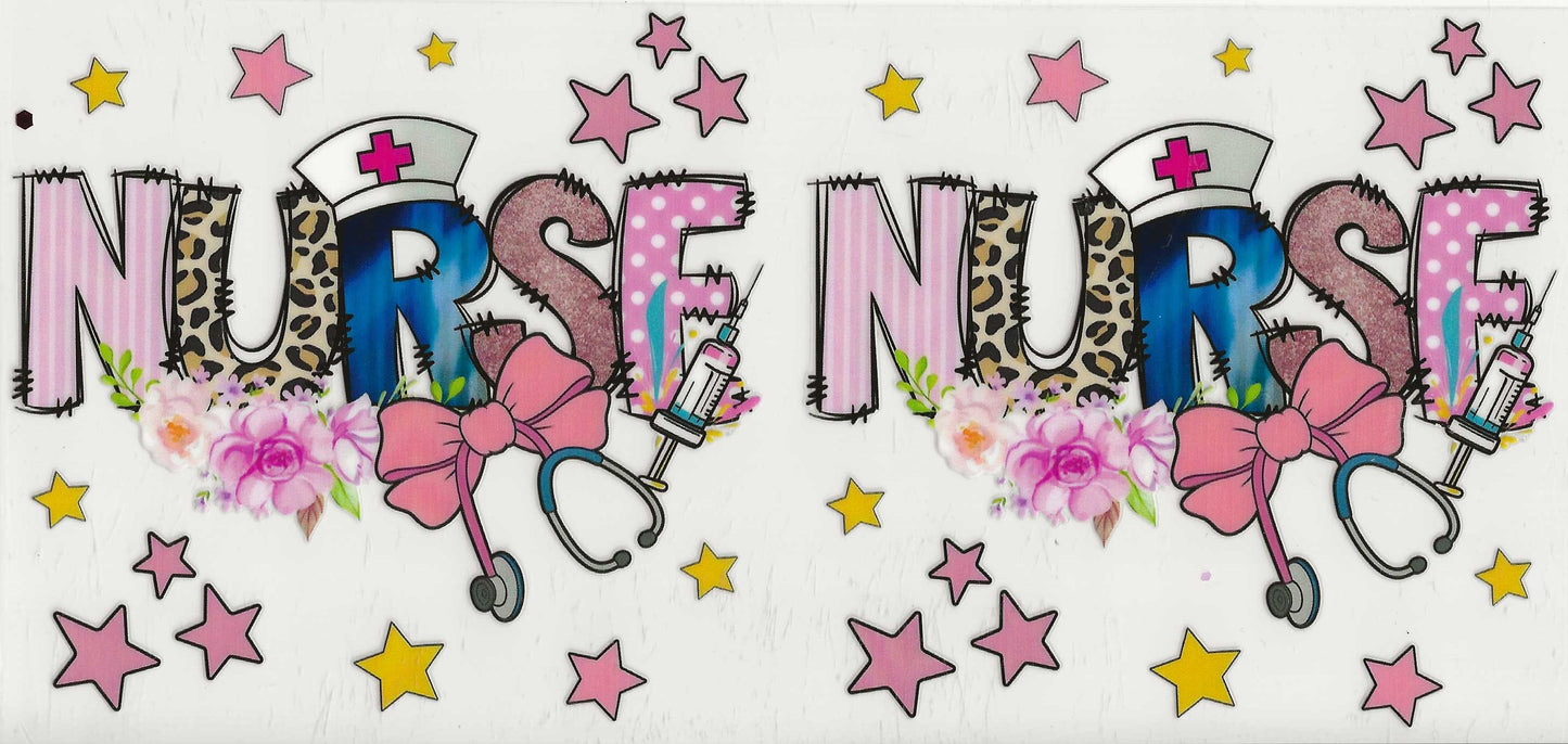 Occupation 46 - Nurse different patterns on letters and stars (26)