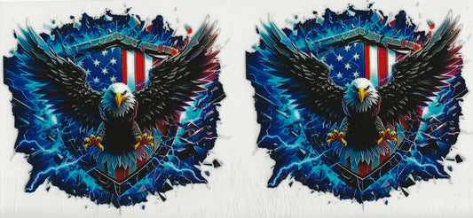 Patriotic 42 - Eagle with American flag