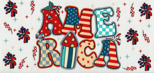 Patriotic 43 - America with fireworks
