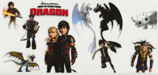 How to Train a Dragon 05 - White and Black dragons facing each other