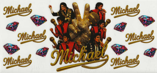 Singer - MJ Micheal (Gold letters) and diamonds