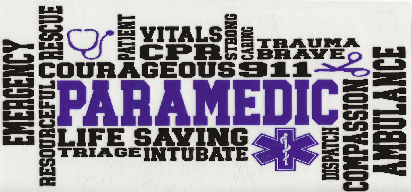 Occupation 44 - Paramedic (Purple letterig)