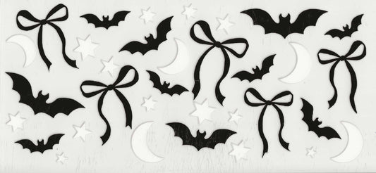 Halloween - (21) Bat, Ribbon bow, Bat, and Stars