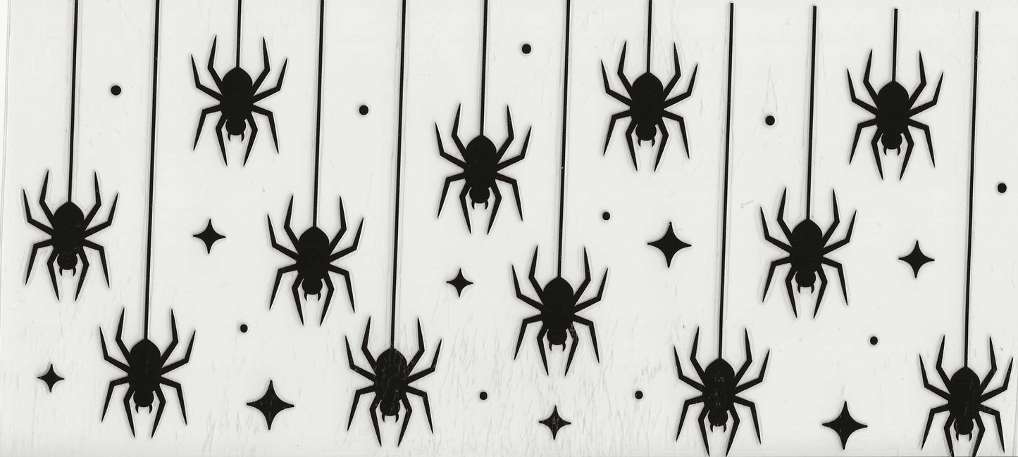 Halloween - (22) Spiders hanging down on webs