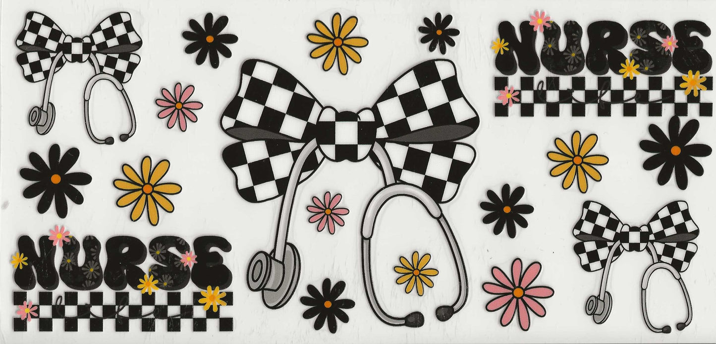 Occupation 46 - Nurse (black checkered bow) (11)