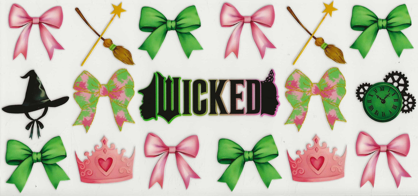 Wicked 02 - Wicked with green / pink bows
