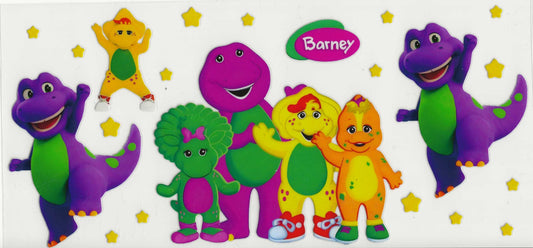 Barney 05 - Barney on both sides with group of 4 in the middle