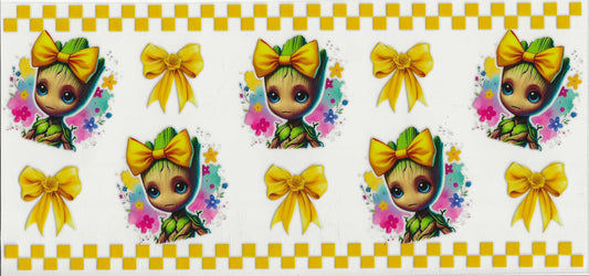 Groot 11 - Yellow checkered with yellow headband