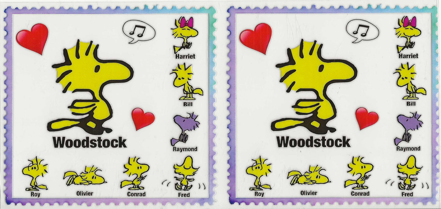 Snoopy 21 - Woodstock in purple outline