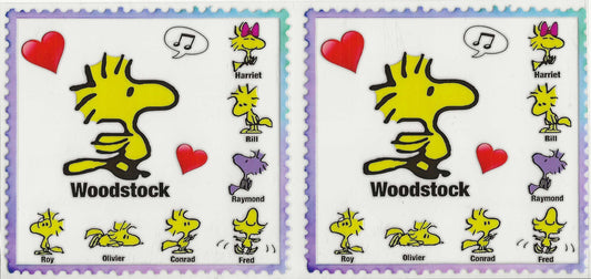 Snoopy 21 - Woodstock in purple outline