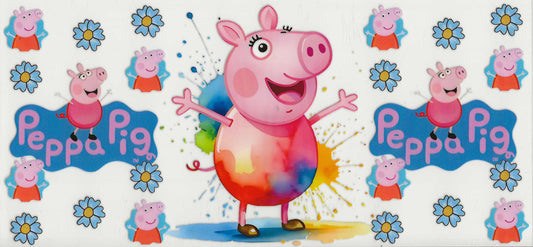 Peppa Pig 03 - Blue Flowers