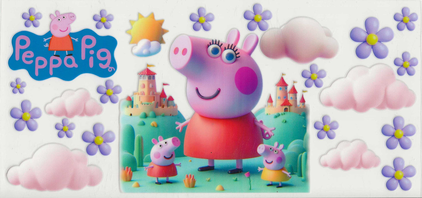 Peppa Pig 04 - Castle green background
