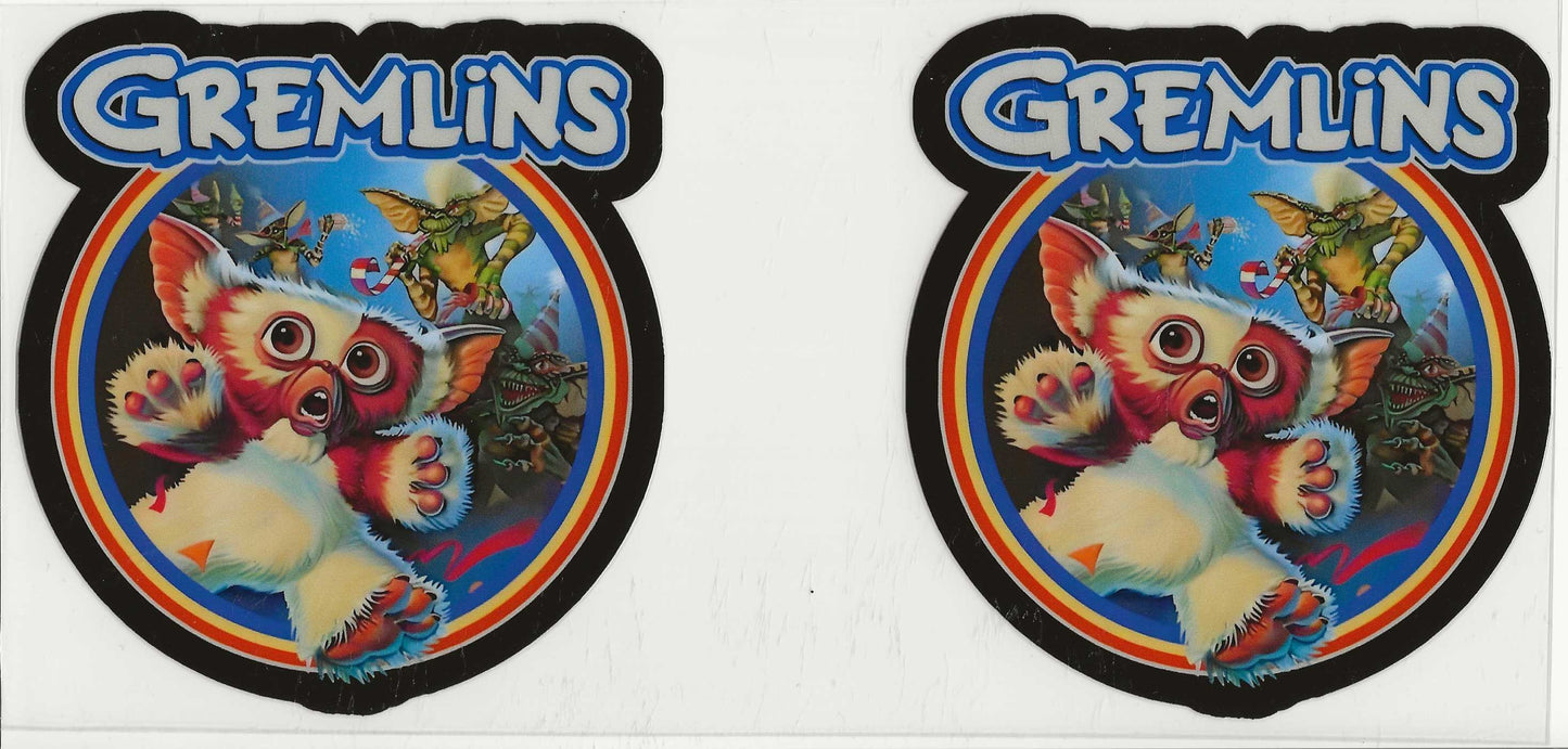 Gremlins 07 - Gremlins in black circle outline