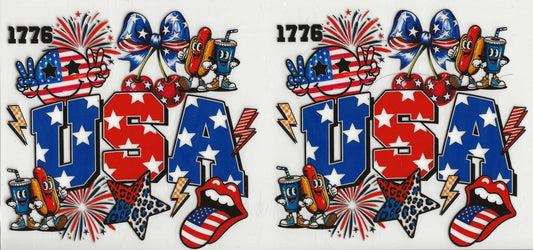 Patriotic 05 - USA Mouth with tongue out