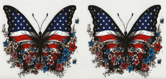 Patriotic 08 - Butterflies (USA flag)