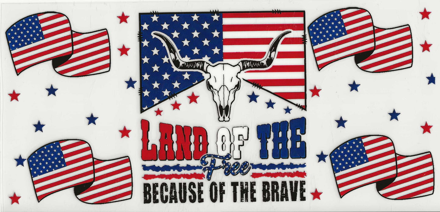 Patriotic 11 - Land of the Free (Steer skull)