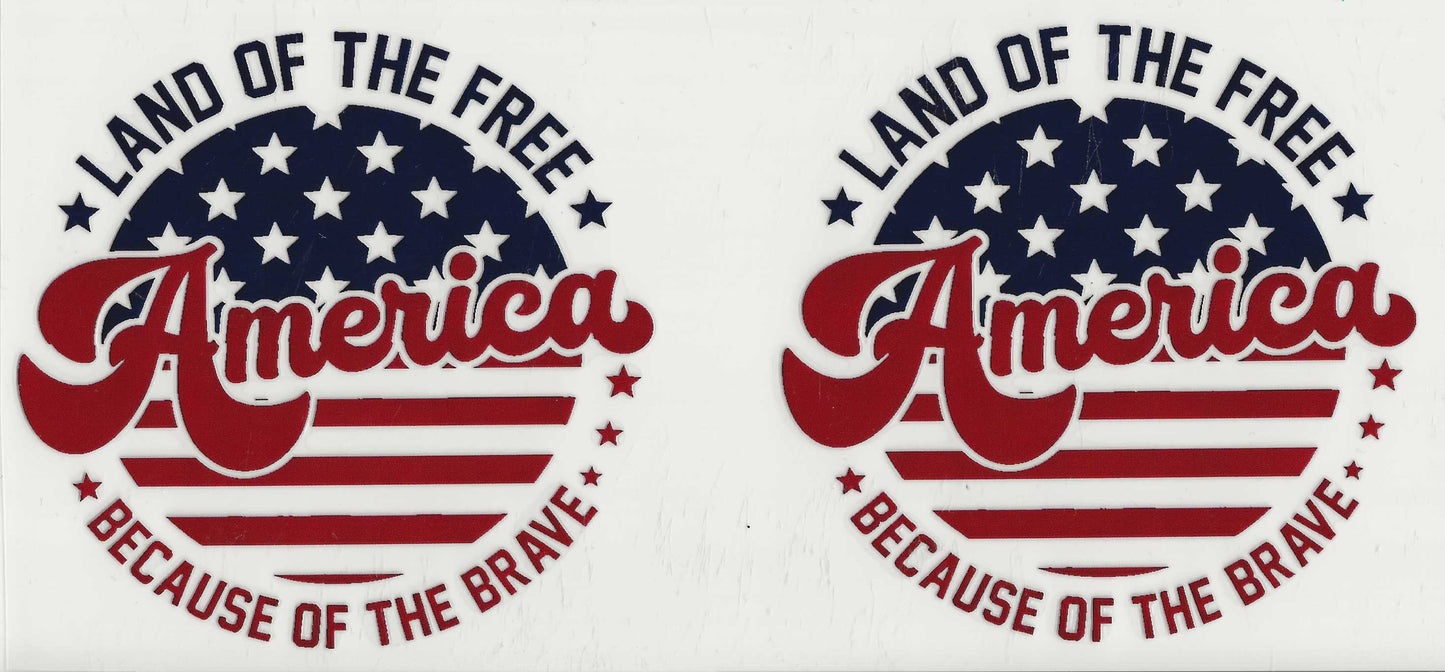 Patriotic 13 - Land of the Free America Because of the Brave