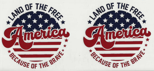 Patriotic 13 - Land of the Free America Because of the Brave
