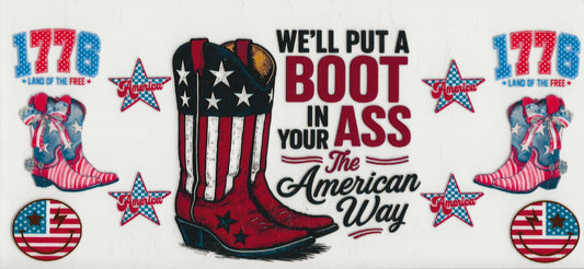Patriotic 21 - We'll put a boot in your A$$