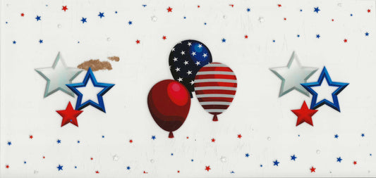 Patriotic 24 - Balloon and Stars
