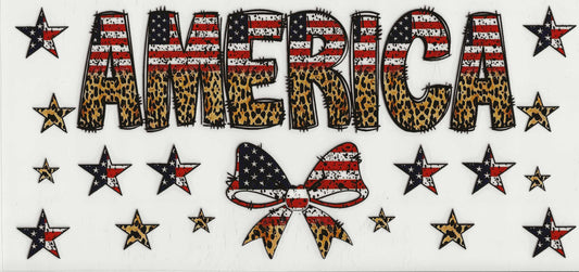 Patriotic 30 - America cheetah print bottom half