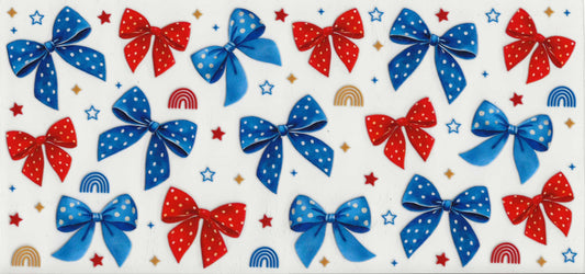 Patriotic 35 - Blue and Red with white dots