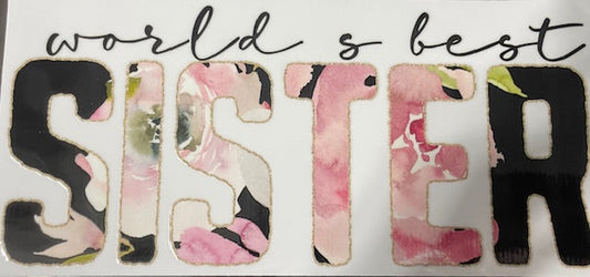 World's best SISTER - 123