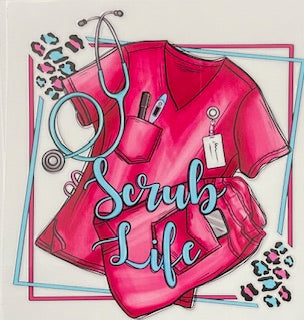Scrub Life (pink scrubs - small) - 067