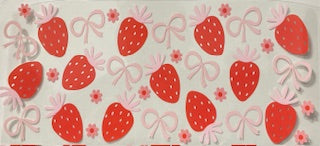 Strawberries with pink bows - 061