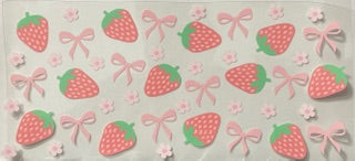 Pink Strawberries and Bows - 059