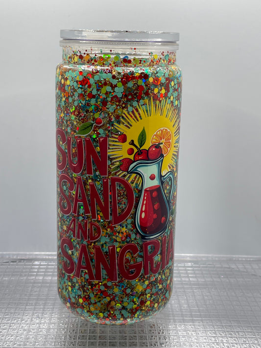 Sun Sand and Sangria 20oz Acrylic Tumbler