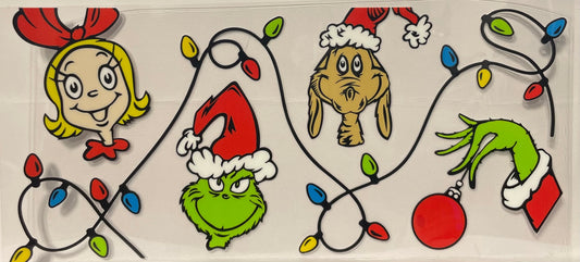 C29 - Cindy Lou, Max, Grinch with string of Christmas Lights