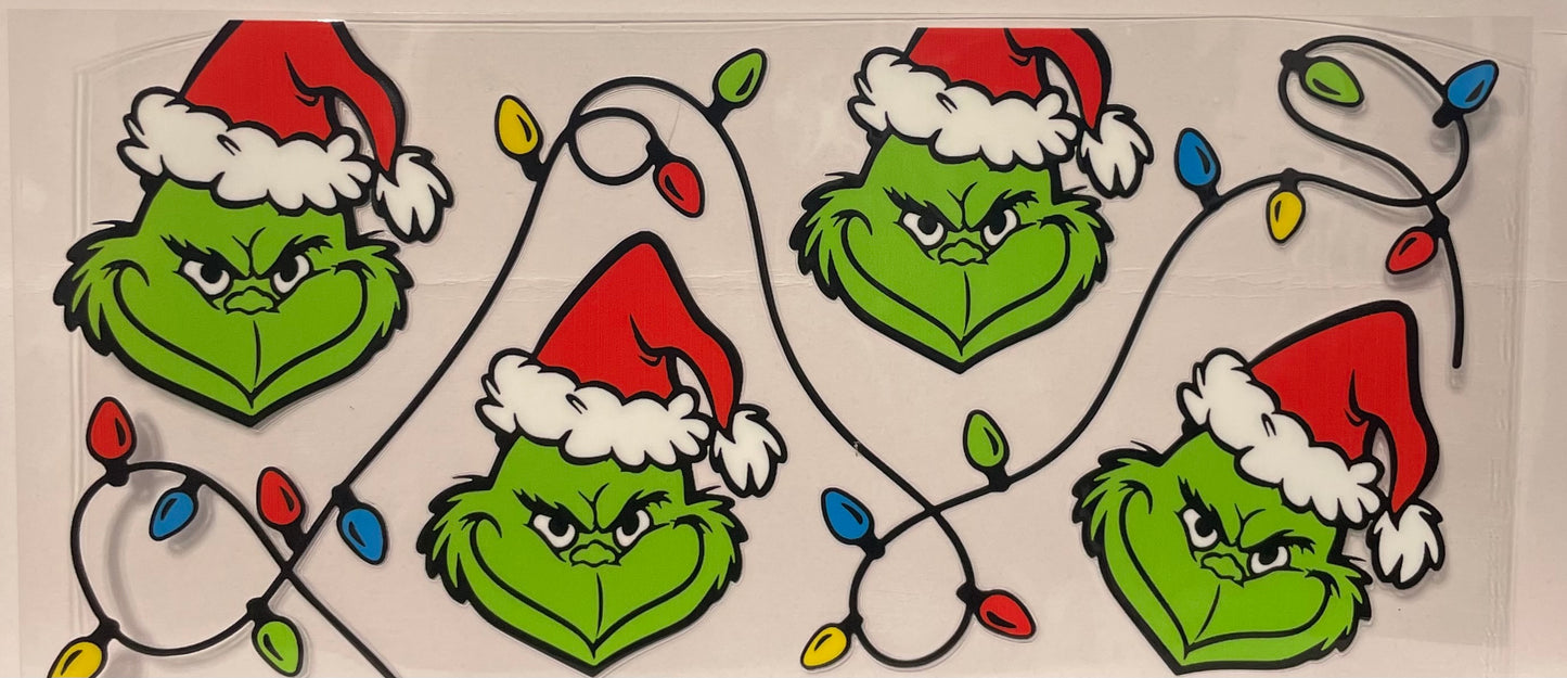 C26 - Grinch Face with Christmas Light Cord