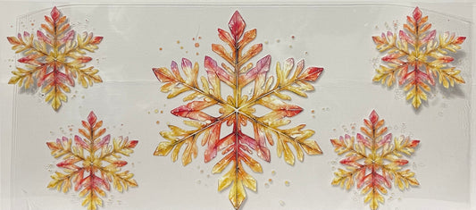 C57 - Reddish-Yellow Snowflakes